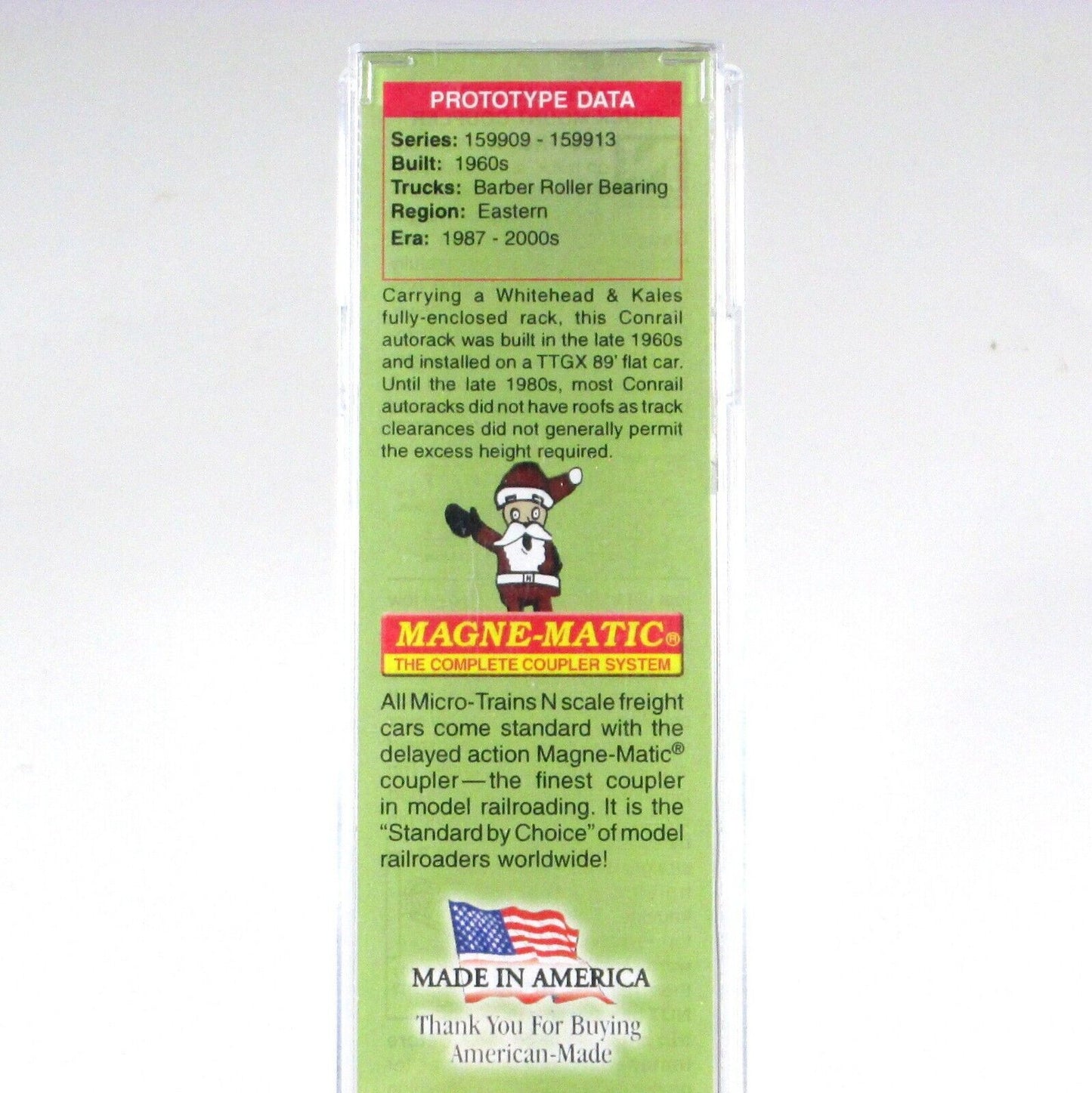 N Scale *CONRAIL* CHRISTMAS Weathered & Graffiti Auto Rack Micro Trains 11144250