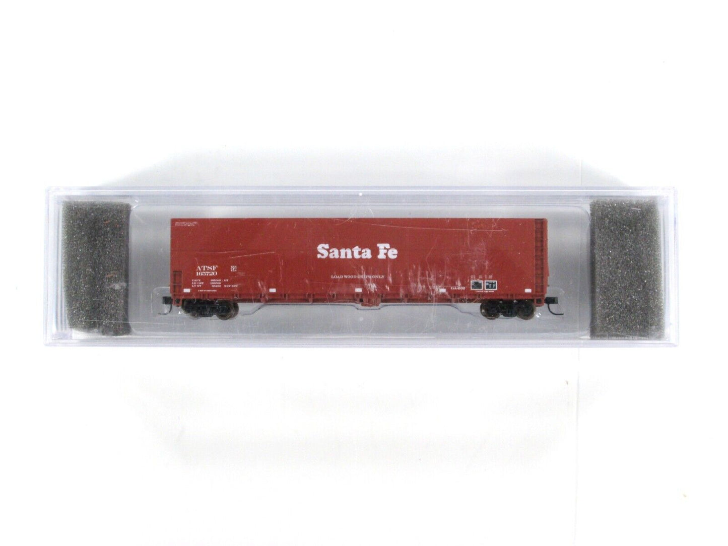N Scale SANTA FE **WAR Of The WORLDS** Graffiti Wood Chip Gondola -Deluxe 170803