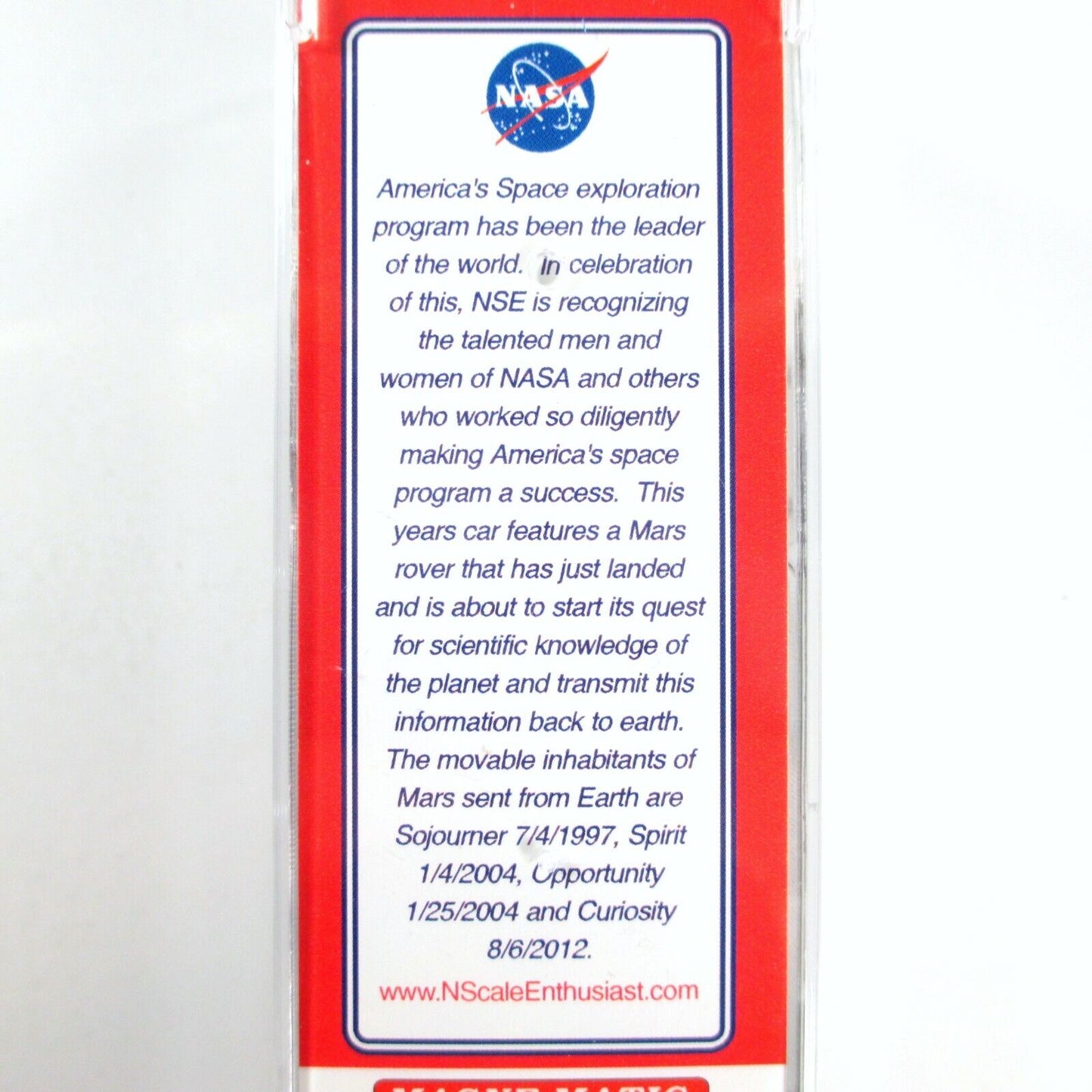 N Scale NASA MARS ROVER Galaxy 40' Box Car -- Micro Trains NSE MTL 12-02 ***RARE