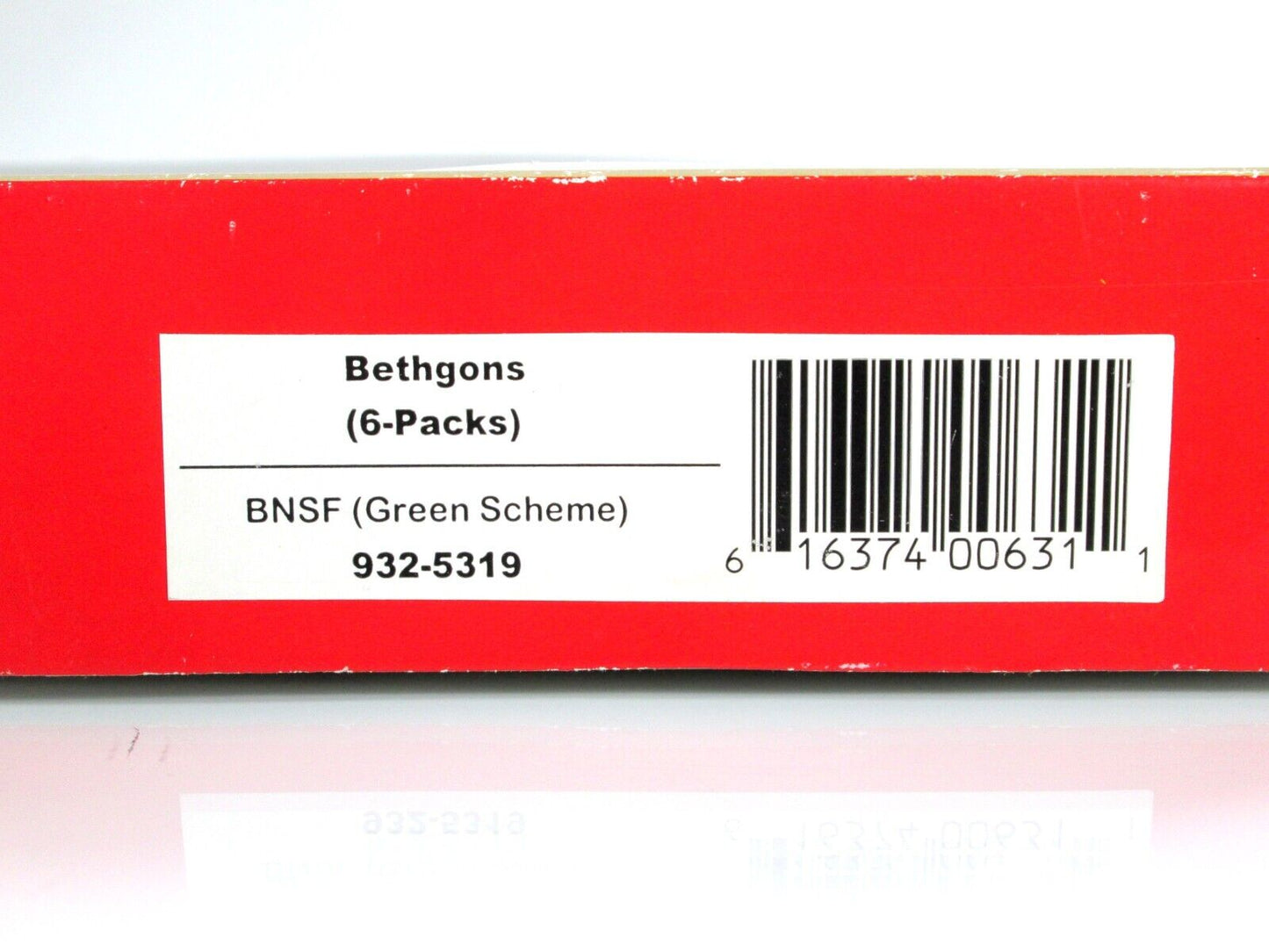 HO Scale BNSF Bethgon Coalporter 6-Pack Set -- Green Scheme -- Walthers 932-5319