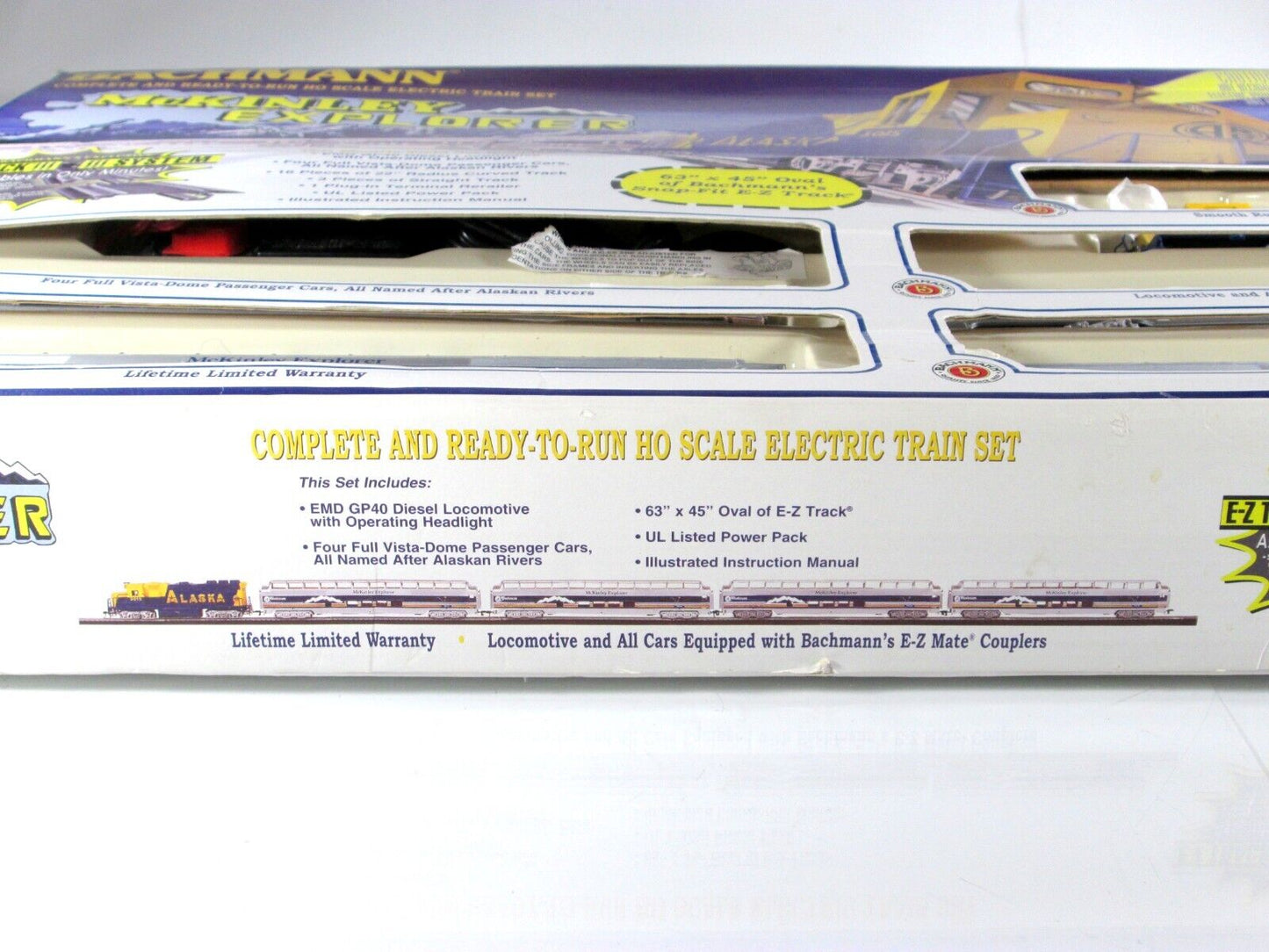 HO Scale *MCKINLEY EXPLORER* Alaska Locomotive and Passenger Set -BACHMANN 00624