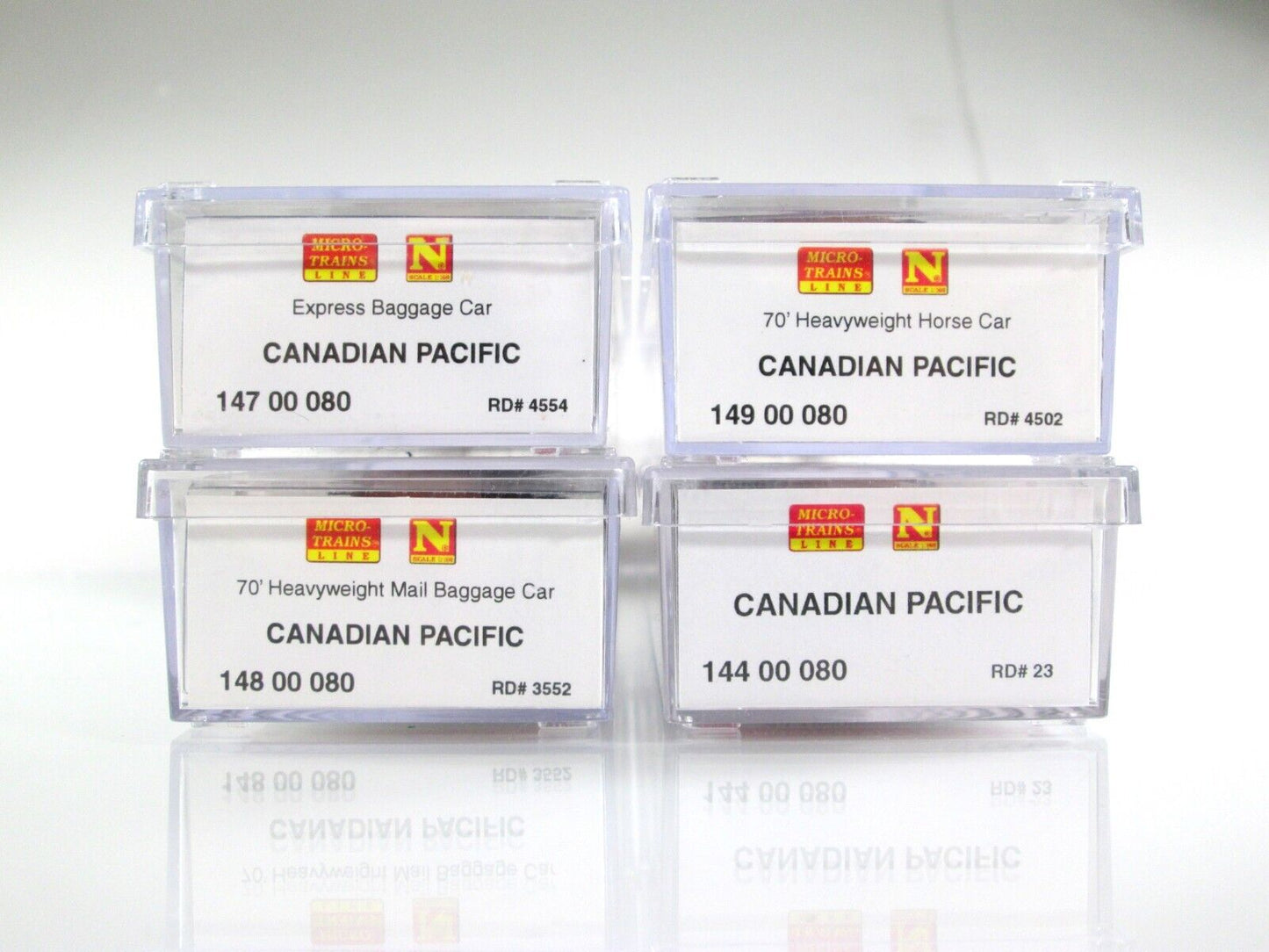 N Scale CANADIAN PACIFIC Heavyweight Passenger Car 4-Pack Set - Micro Trains