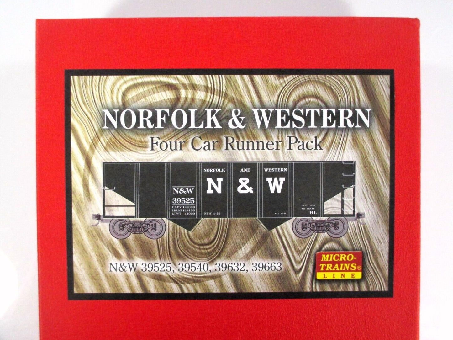 N Scale ***NORFOLK & WESTERN** 2-Bay Coal Hopper 4-Pack - Micro Trains 99300012