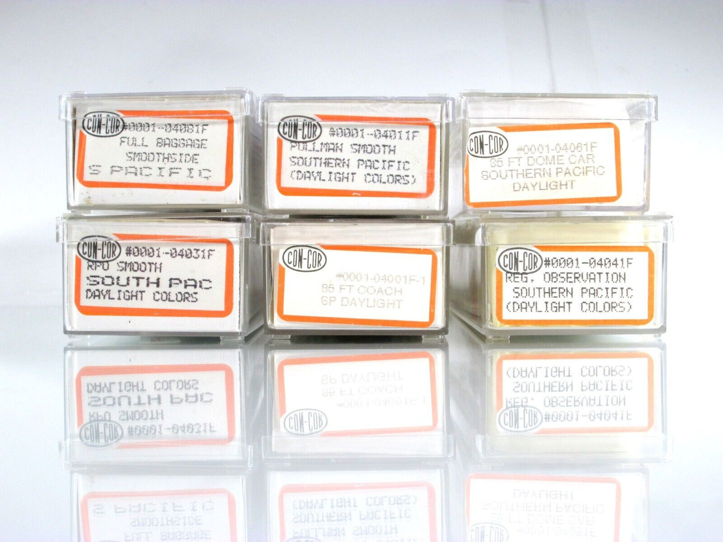 N Scale SOUTHERN PACIFIC ***DAYLIGHT*** Lightweight Passenger 6-Car Set -Con-Cor
