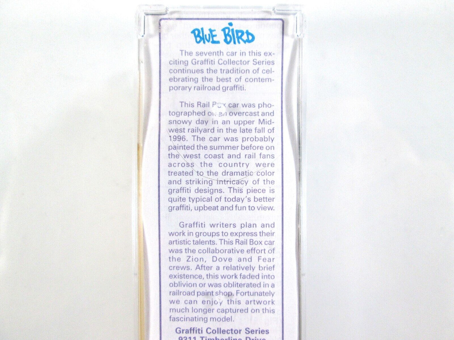 N Scale **RAILBOX BLUE BIRD** Graffiti Box Car #149 of 500 - Micro Trains *RARE