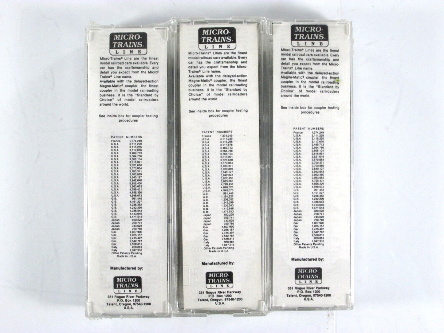 N Scale **DOVER, ALBANY, S. JUNCTION** Box Cars #1956, 1958, 1984 --Micro Trains