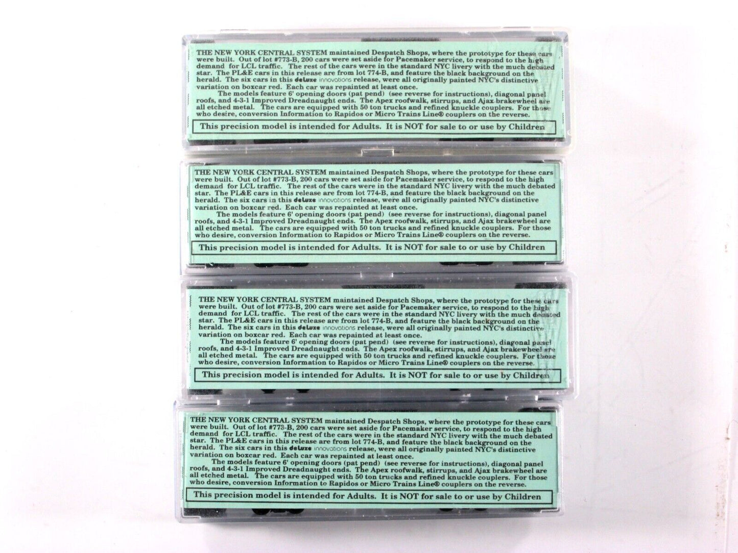 N Scale NEW YORK CENTRAL SYSTEM Set #5422, 168000, 168317, 168658 - DELUXE 14020