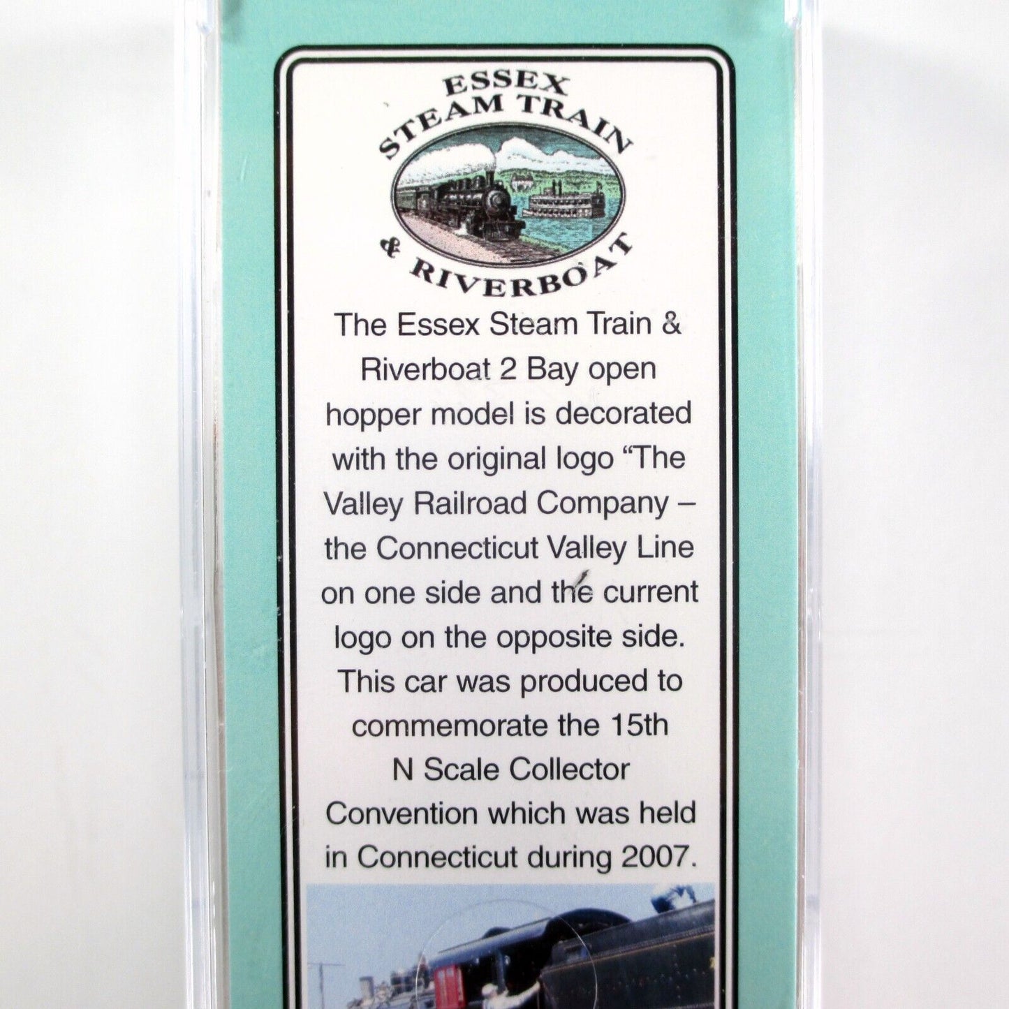 N Scale ***ESSEX STEAM TRAIN & RIVERBOAT*** Coal Hopper - Micro Trains NSC 07-87