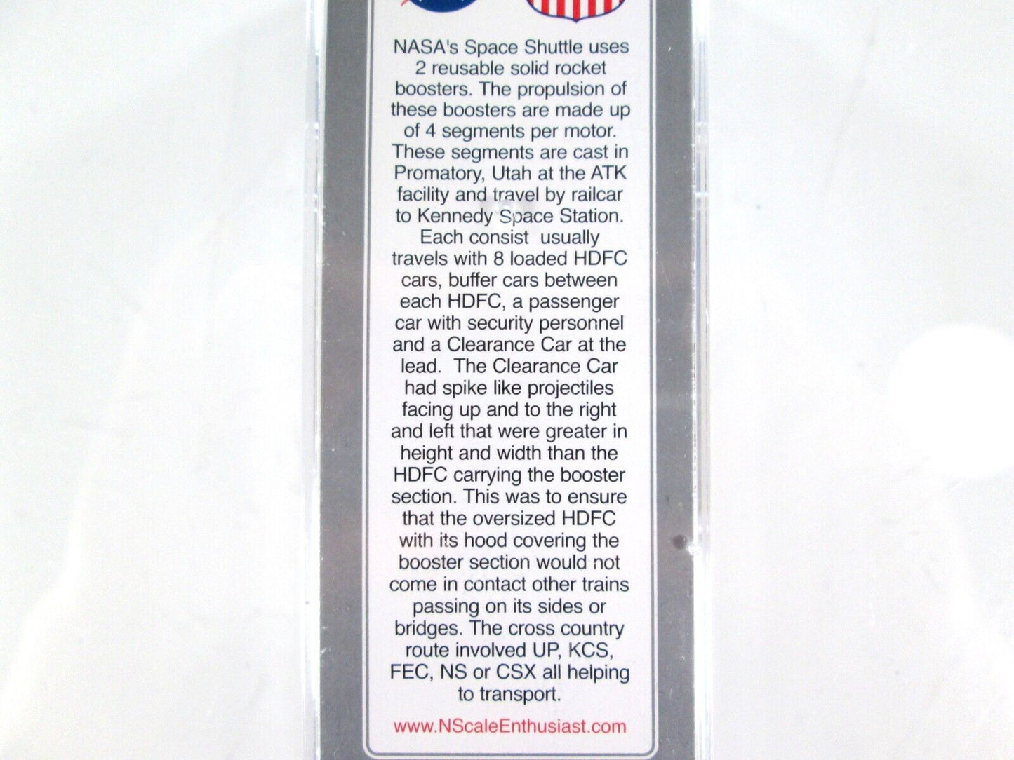 N Scale *NASA Booster Rocket Clearance* Car #2, MP 358266 -- Micro Trains **RARE