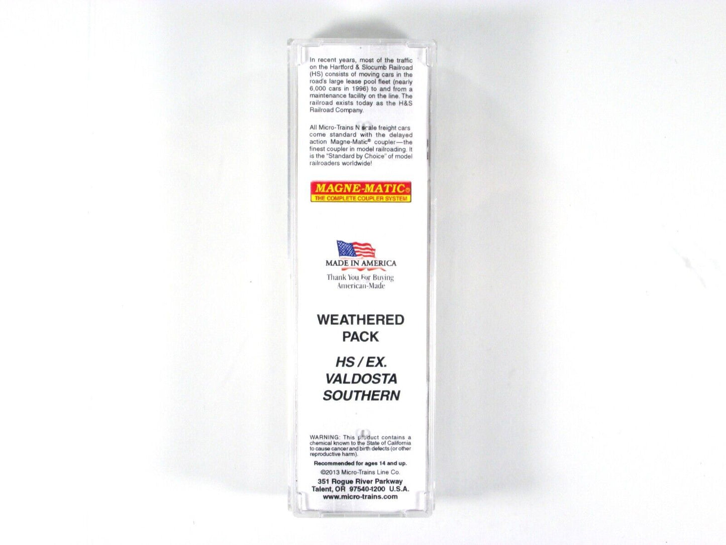 N Scale **VALDOSTA SOUTHERN** Weathered Box Car, HS #3861 -Micro Trains 02553029