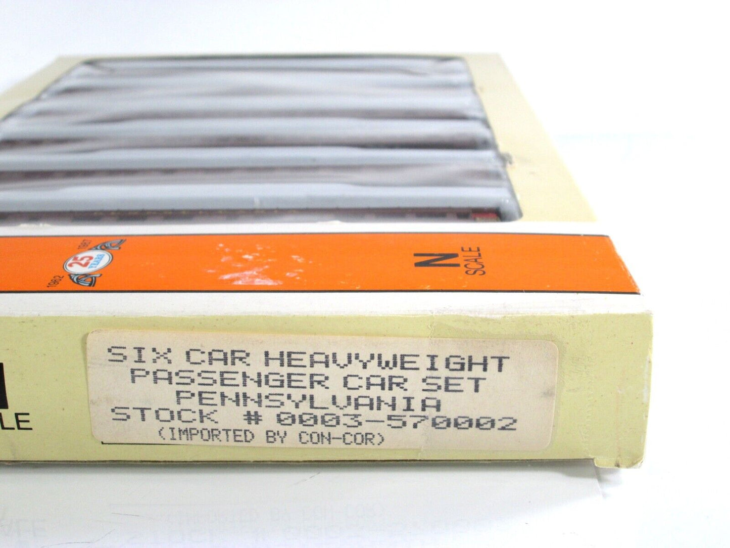 N Scale ***PENNSYLVANIA*** Heavyweight Passenger Car 6-Pack Set - Con-Cor 570002