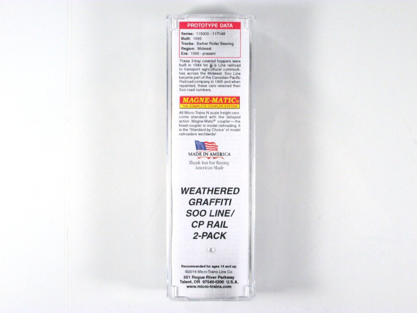 N Scale **SOO/CP RAIL** Weathered Graffiti Hopper #116982 -Micro Trains 99451092