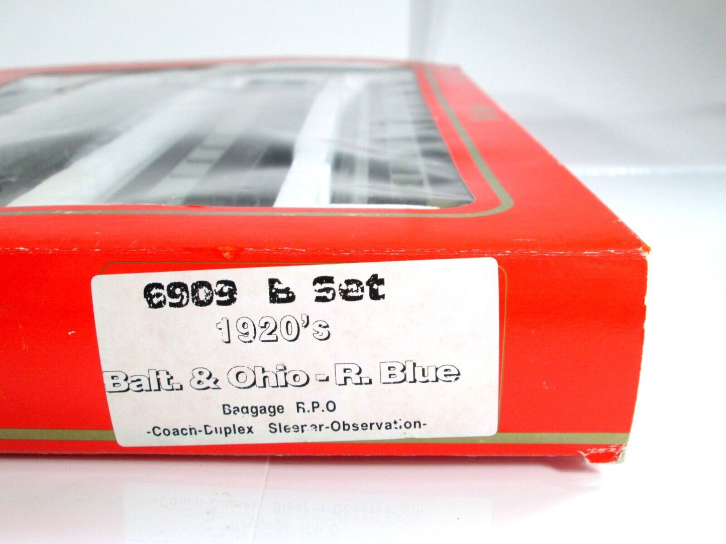 HO Scale *Baltimore Ohio* Royal Blue Passenger Set B -Rivarossi 6909, Knuckle Cp