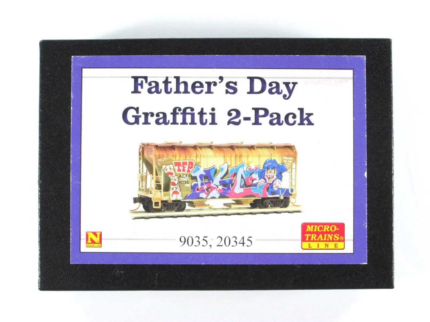 N Scale **FATHER'S DAY** Graffiti Hopper ACFX CRDX 2-Pack -Micro Trains 99305410