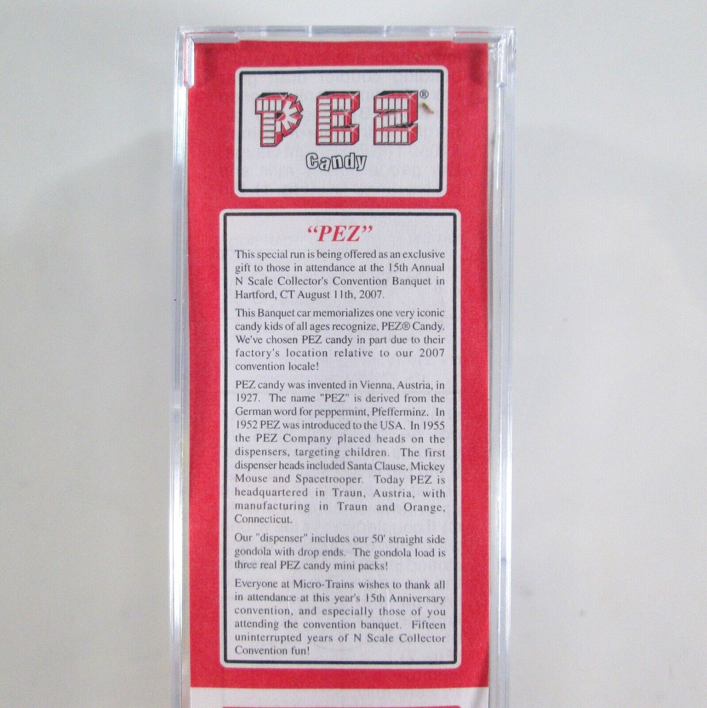 N Scale PEZ Candy 50' Gondola - Micro Trains Special Run - NSC MTL 07-135 (2007)