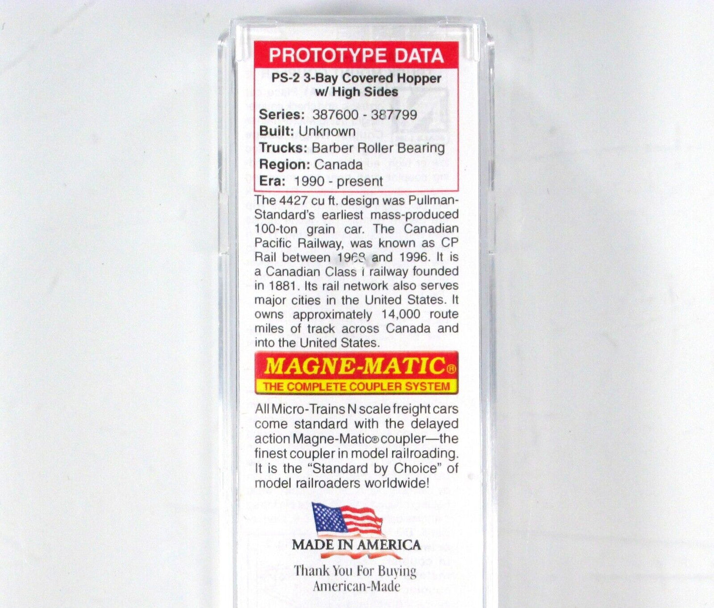 N Scale **CP RAIL** Weathered & Graffiti Hopper #387747 -- Micro Trains 09644060