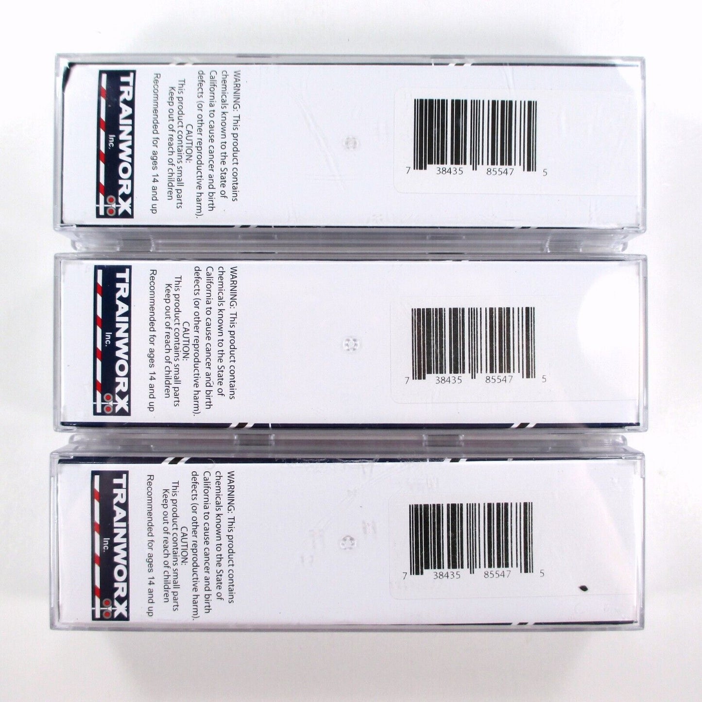 N Scale **SUNKIST** 40' Corrugated Trailer Van 3-Pack Set -Trainworx 40255 *RARE