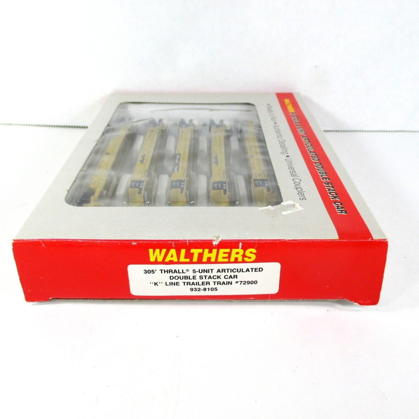 N SCALE *TTX K LINE* Thrall 5-Unit Articulated Well Car 72900 -Walthers 932-8105