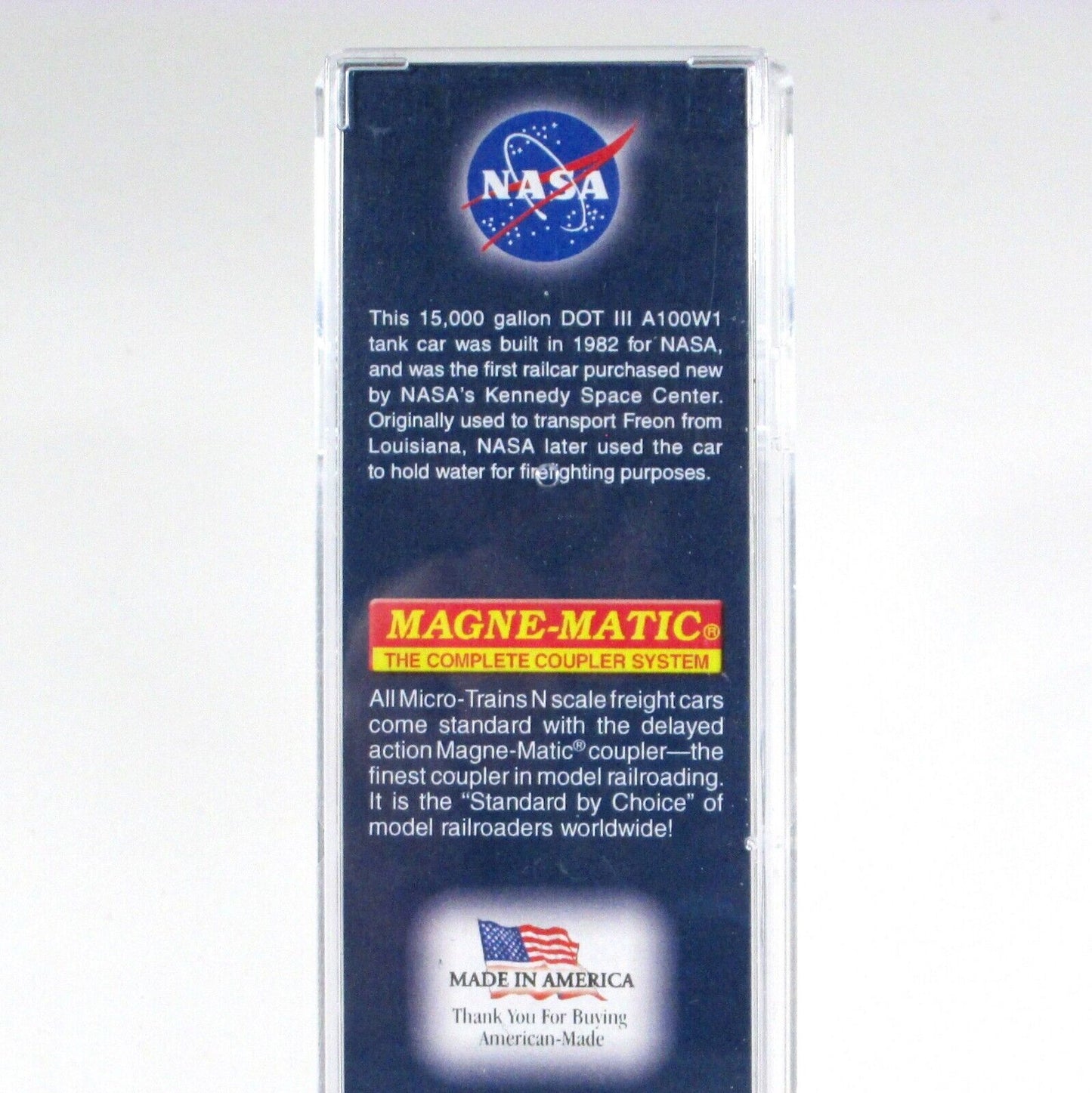 N Scale **NASA** Weathered 56' Tank Car, Series #8 - Micro Trains 11000270