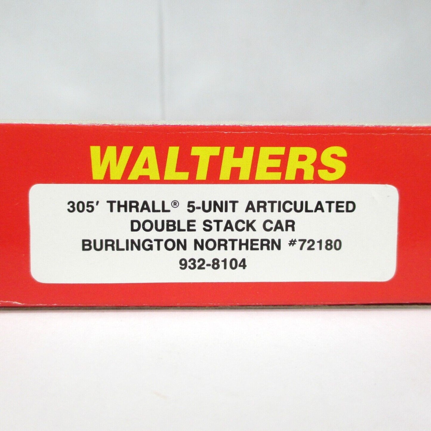N SCALE **BURLINGTON NORTHERN / TTX** 5-Unit Well Car #72180 - Walthers 932-8104