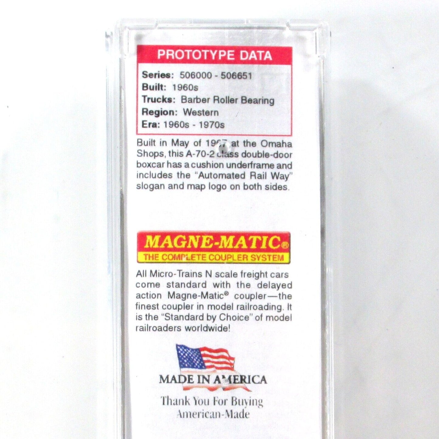 N Scale **UNION PACIFIC** Weathered 50' Box Car #506610 - Micro Trains 03444090