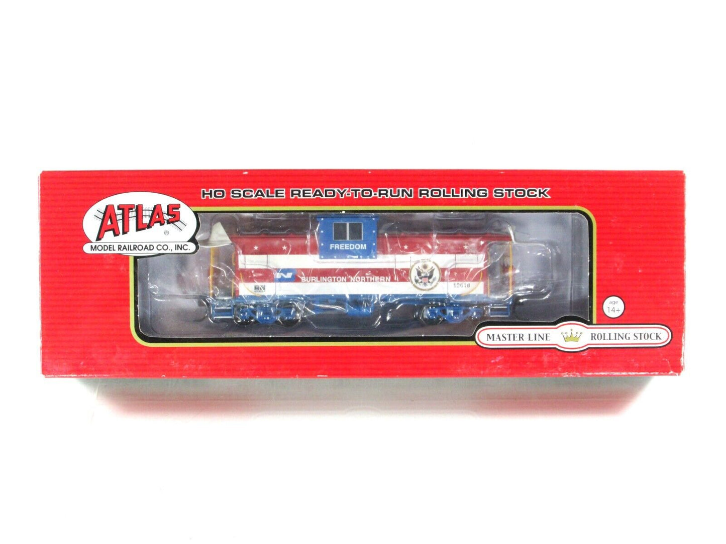 HO Scale ***DESERT STORM*** Patriotic Caboose, BN 12618 -- Atlas Master 20005023