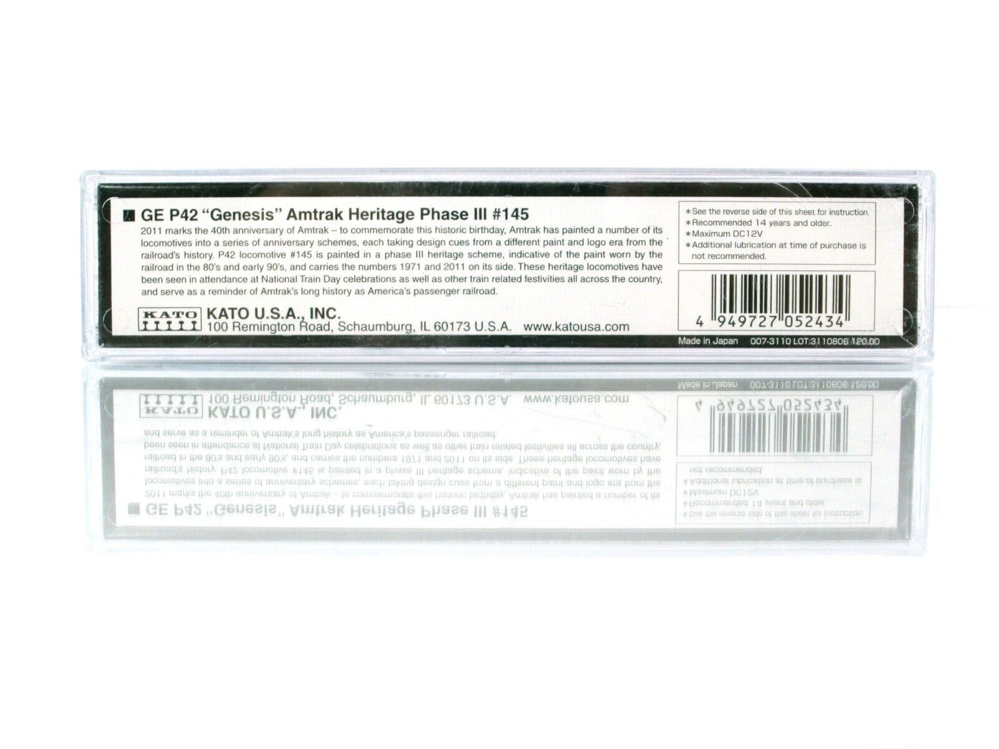 N Scale ***AMTRAK*** Phase III P42 Locomotive #145 ------ Kato 176-6021, DCC Rdy