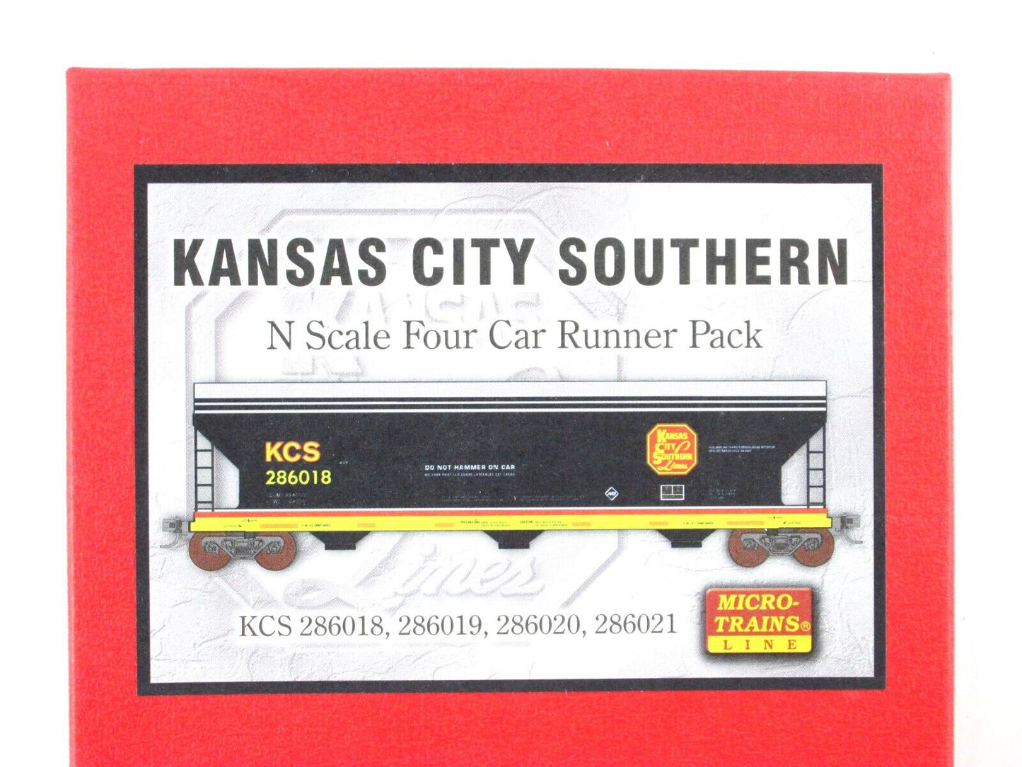 N Scale *KANSAS CITY SOUTHERN BELLE* Hopper 4-Pack #23 - Micro Trains 99300023