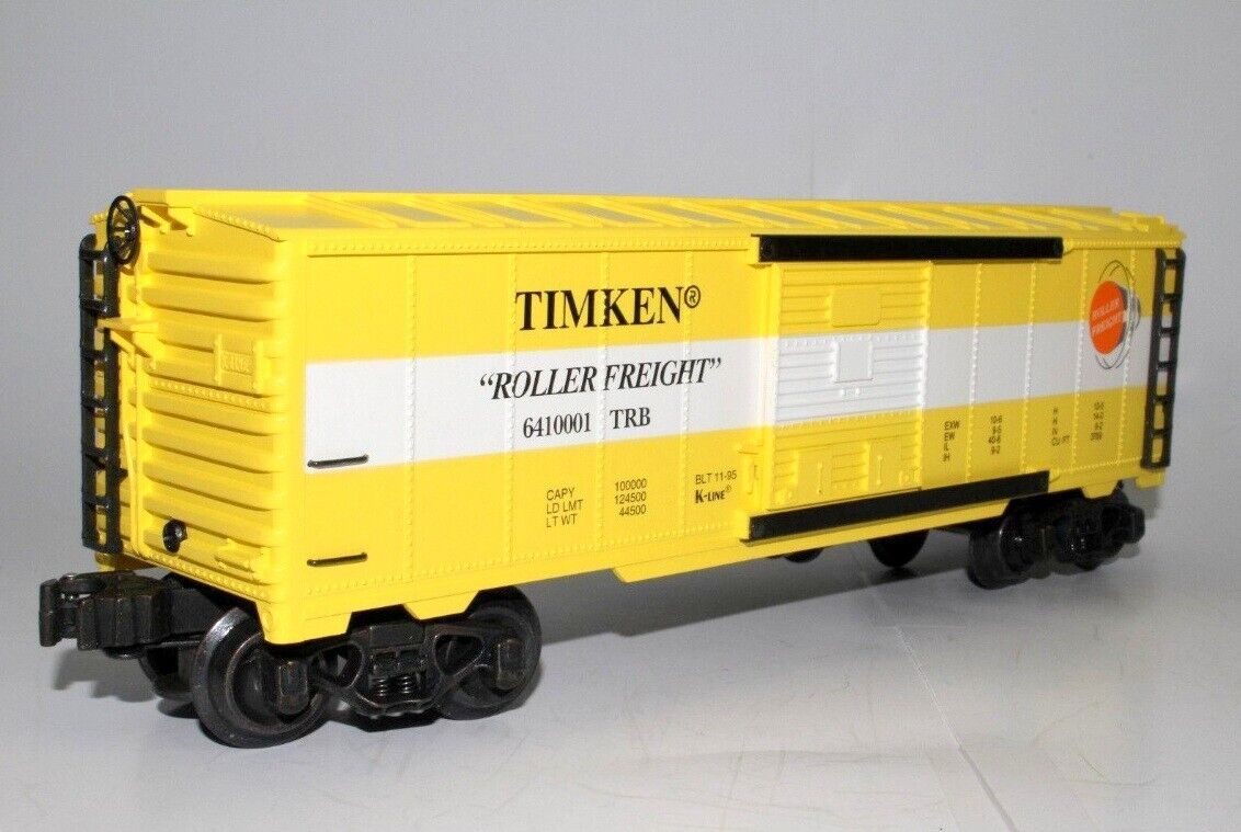 O Scale TIMKEN Roller Frt Single Door Box Car - TRB #6410001 -- K-Line K641-0001