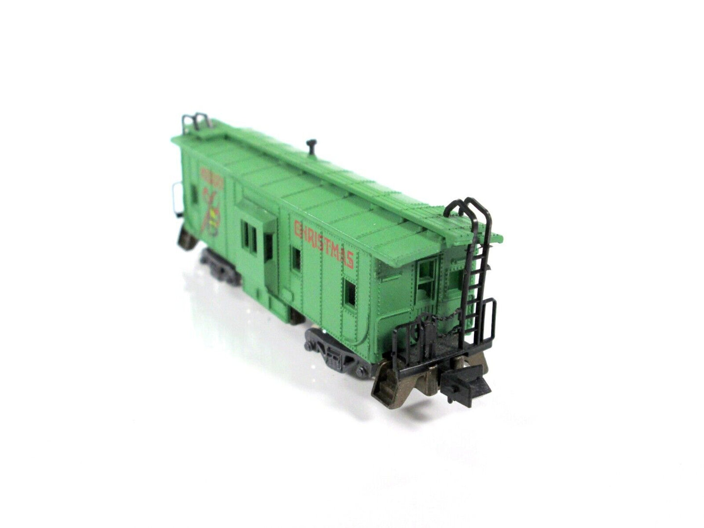 N Scale MERRY CHRISTMAS Bay Window Caboose -- Con-Cor - 1252 F