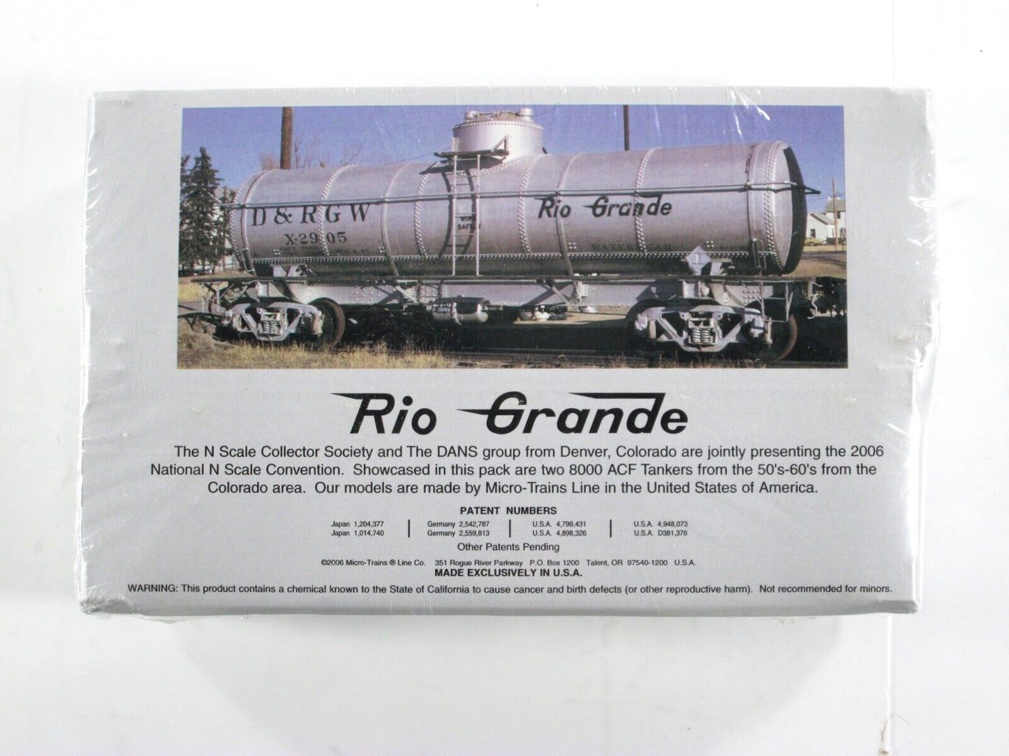 N Scale **DENVER RIO GRANDE** MOW Water Tanker 2-Pack - Micro Trains NSC Special
