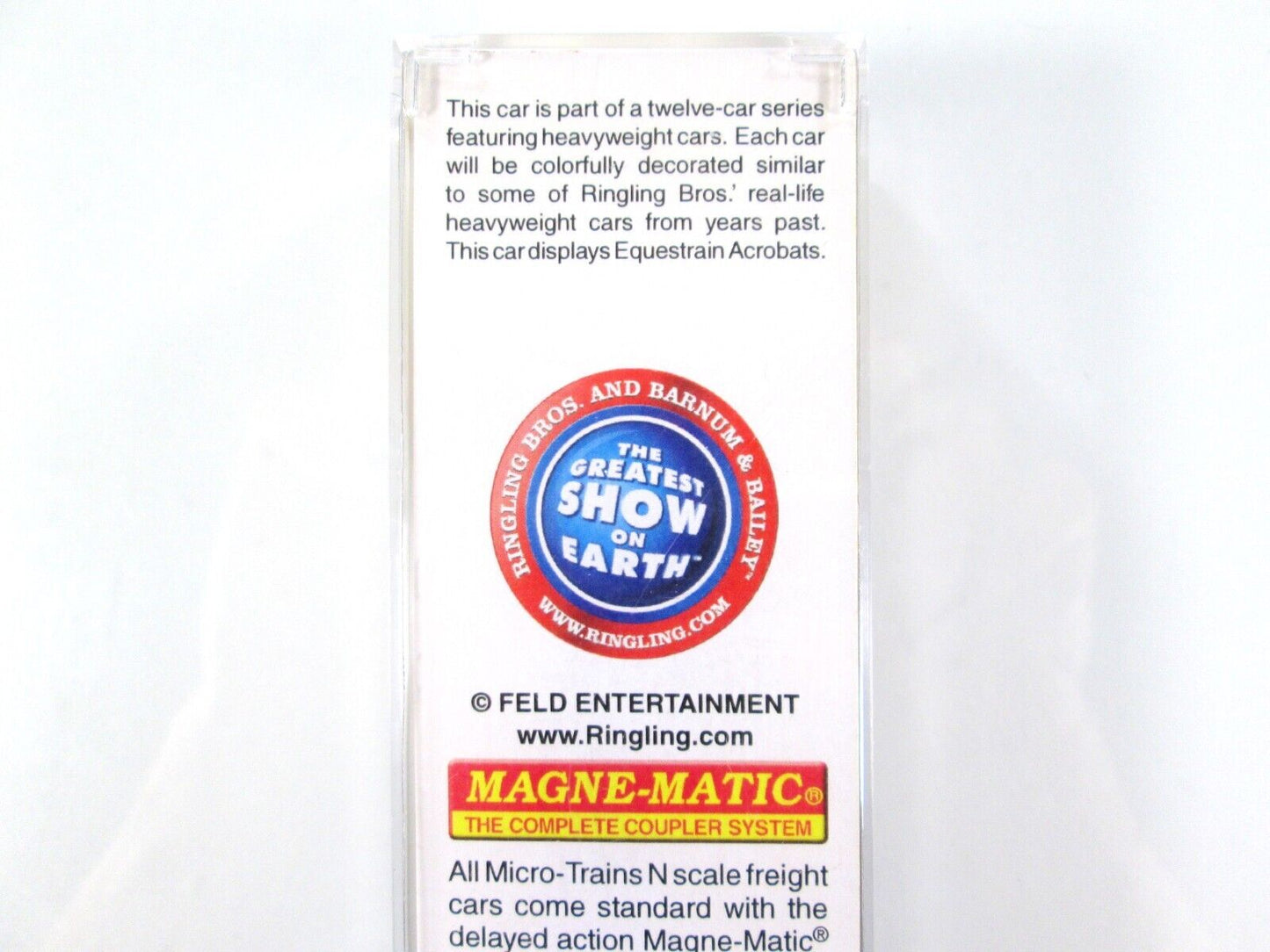 N Scale ***RINGLING Bros.*** EQUESTRIAN Mail-Baggage Car - Micro Trains 14800250