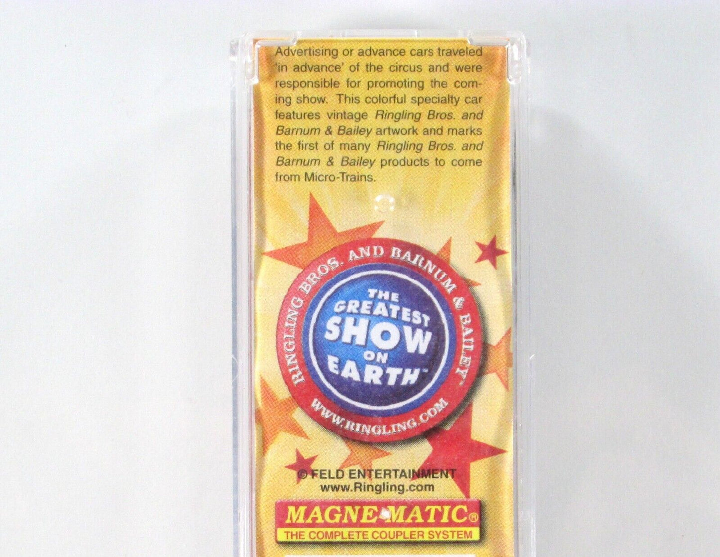 N Scale ***RINGLING CIRCUS*** Advertising Box Car #1 ----- Micro Trains 04700400