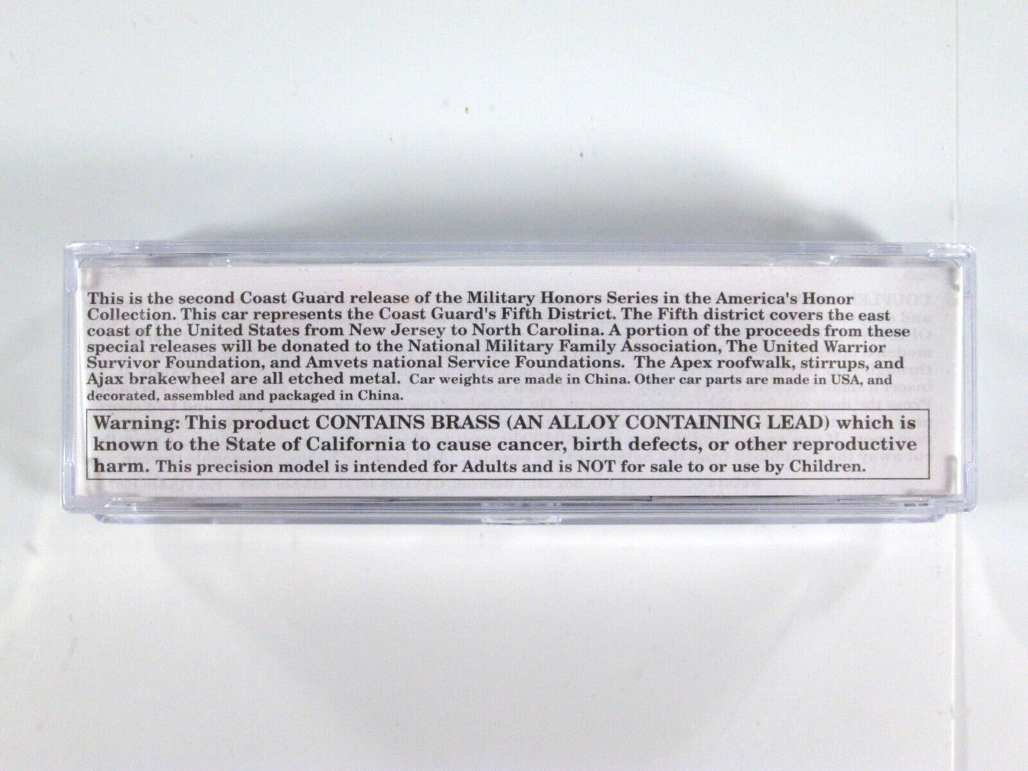 N Scale *US COAST GUARD* 5th District 40' Box Car, USCG 1281915 -- Deluxe 240251
