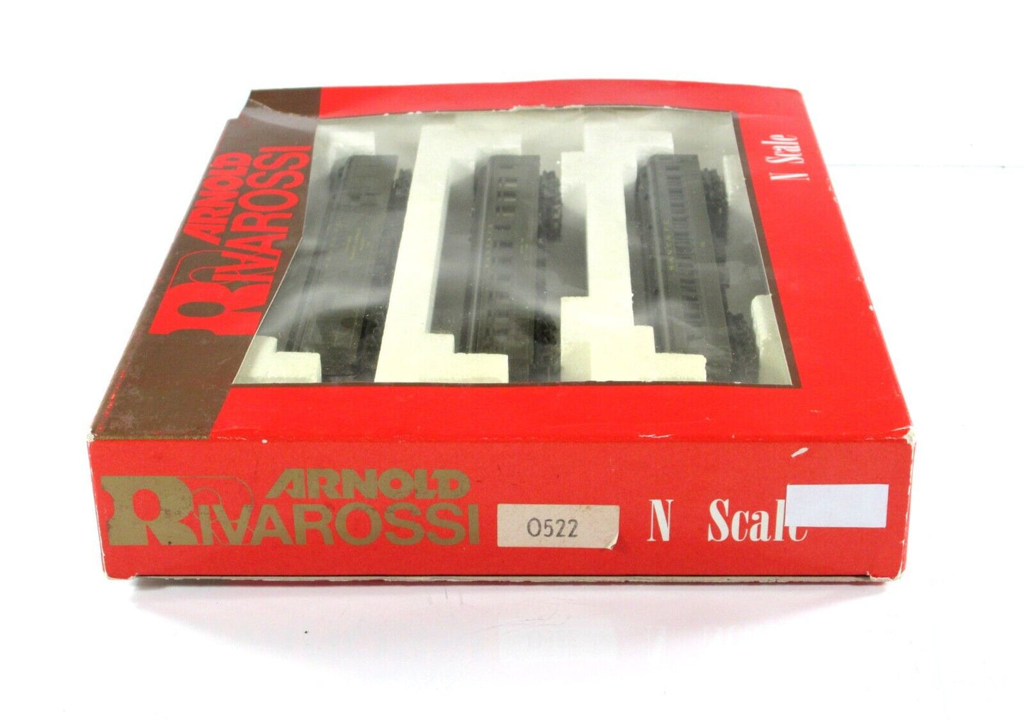 N Scale ***SANTA FE*** Heavyweight Passenger 3-Car Set --Arnold / Rivarossi 0522