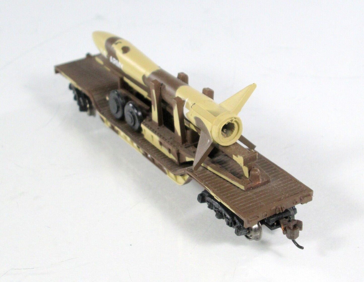 N Scale **US ARMY** Missile on Heavyweight Depressed Flat #56428 -Bachmann 71397
