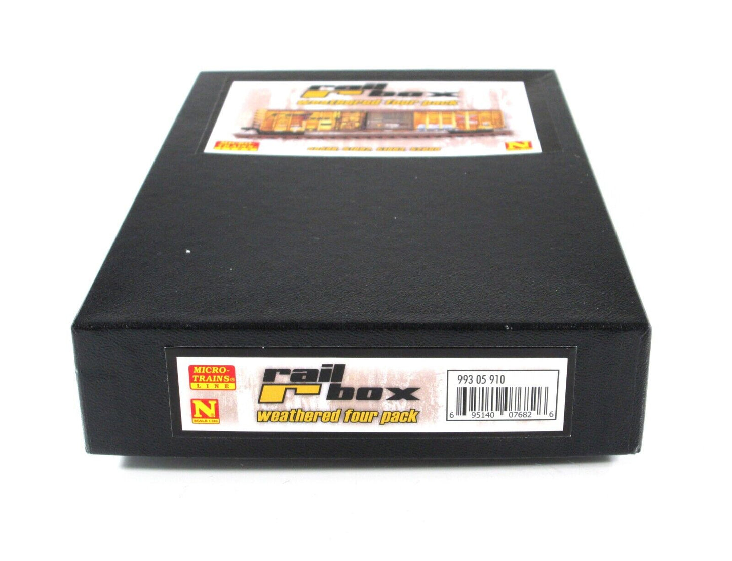 N Scale **RAILBOX** Weathered & Graffiti Box Car 4-Pack -- Micro Trains 99305910
