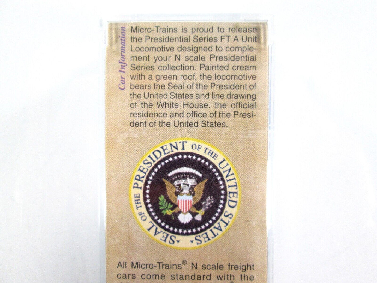 N Scale **PRESIDENTIAL** FT A Locomotive - Micro Trains 98701611 *DCC RDY **RARE