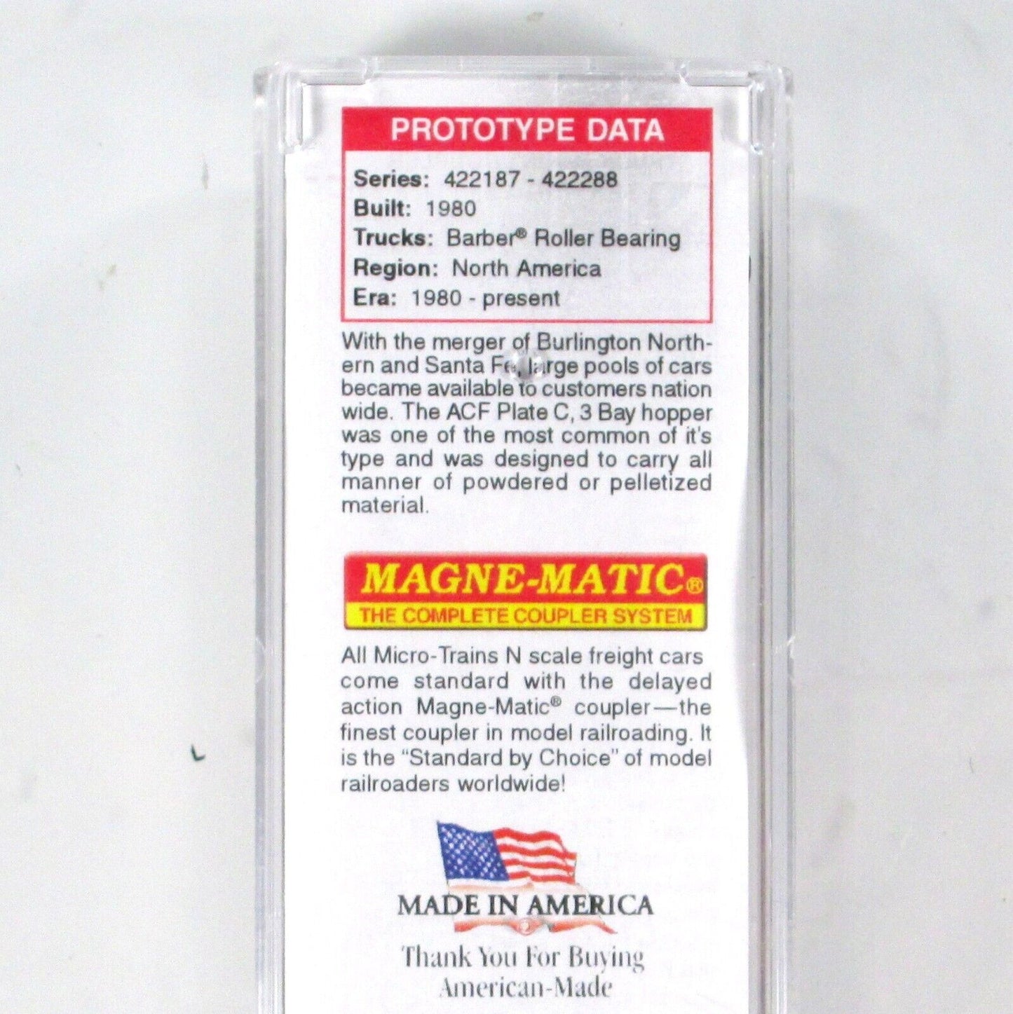 N Scale ***BNSF*** Monster 2 Graffiti Hopper - #422236 - Micro Trains 09444440