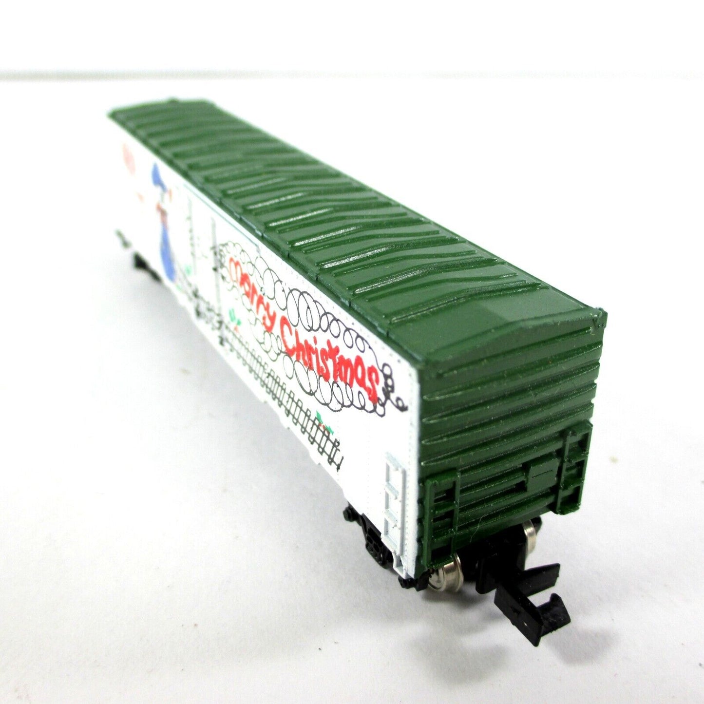 N Scale MERRY CHRISTMAS 50' Single Door Steel Box Car XMAS 1977 - Con-Cor CN77XM