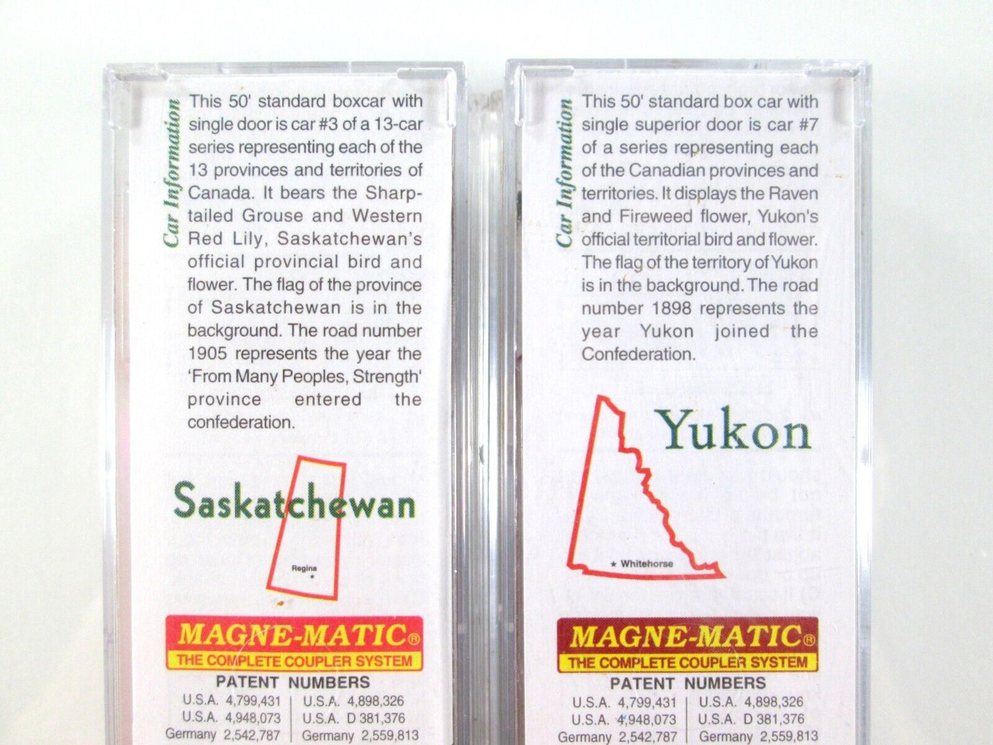 N Scale **CANADIAN 13 PROVINCE & TERRITORY** Full Box Car Set - Micro Trains