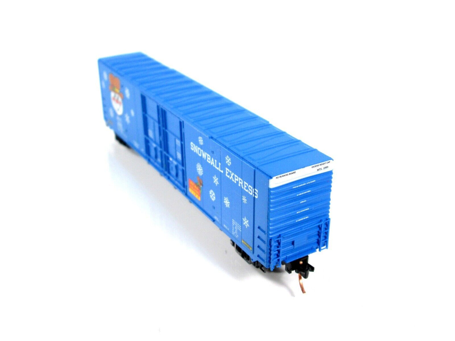 N Scale ***SNOWBALL EXPRESS*** 60' CHRISTMAS Box Car 1998 -- Micro Trains 102060