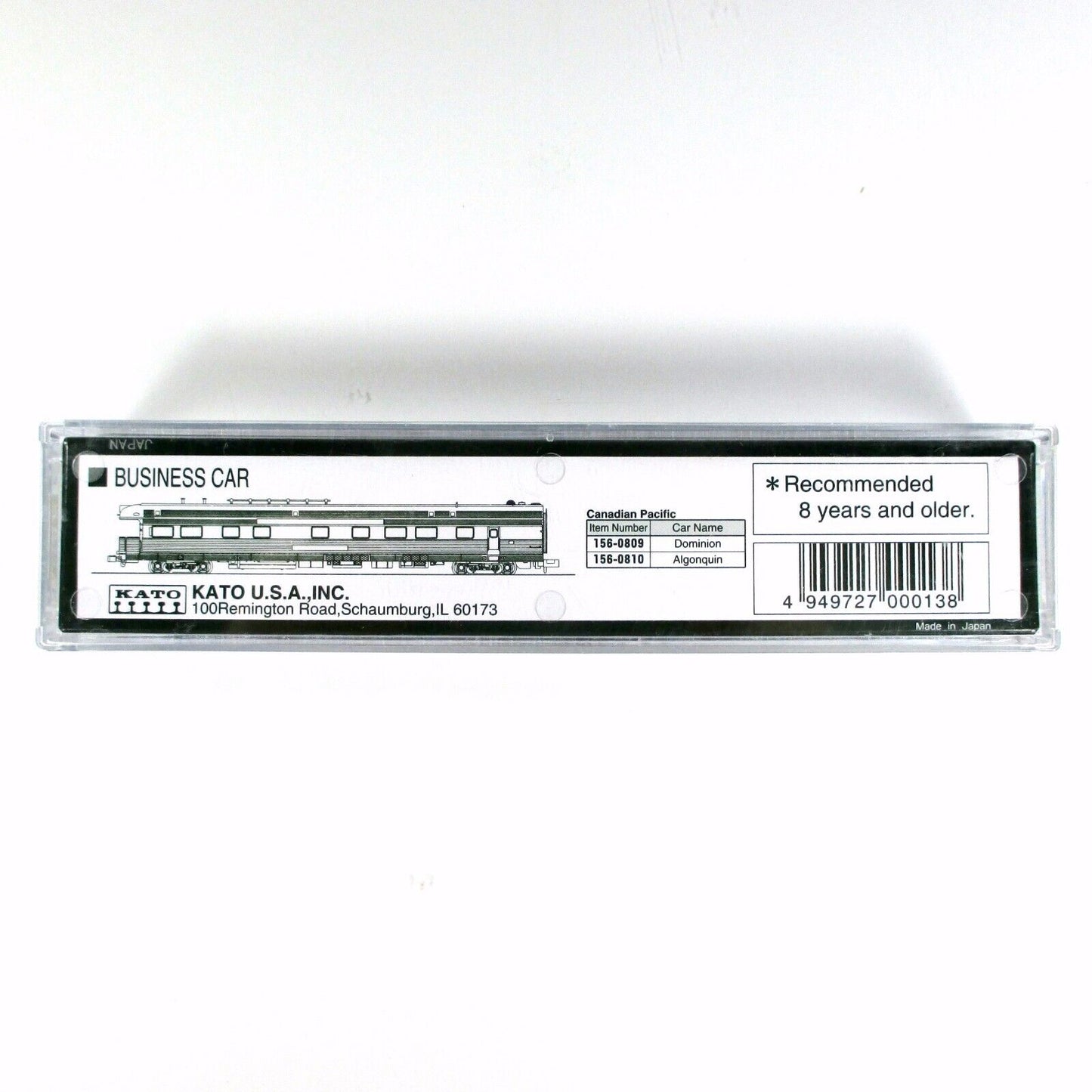 N Scale ***CANADIAN PACIFIC - ALGONQUIN*** Business Observation -- Kato 156-0810
