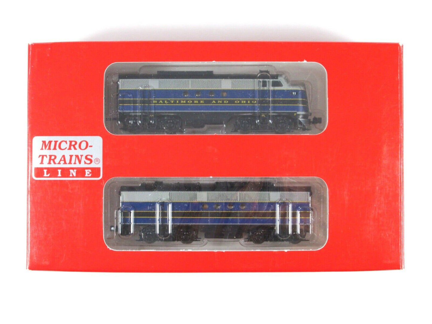 N Scale ***BALTIMORE & OHIO*** FT A/B Set #11 --- Micro Trains 99200062, DCC Rdy