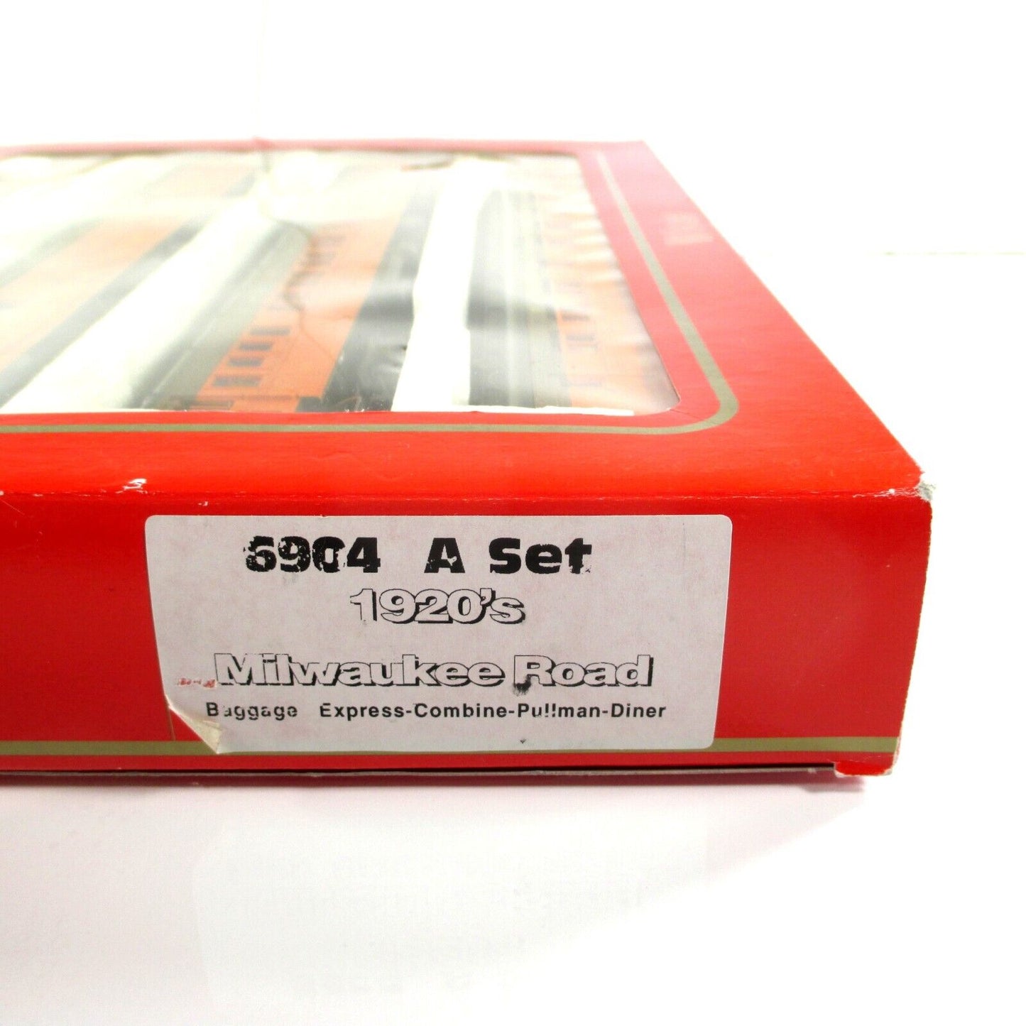 HO Scale MILWAUKEE ROAD 1920s Heavyweight 4-Passenger Car Set A - Rivarossi 6904