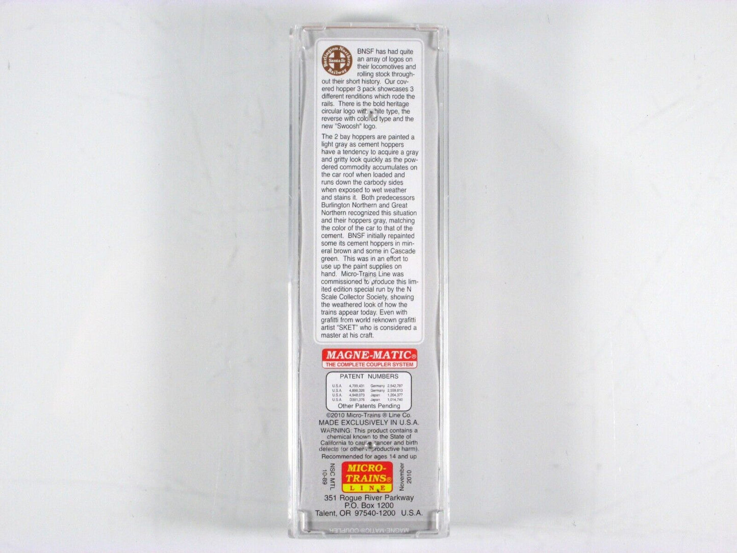 N Scale **BNSF** Weathered 2-Bay Hopper #405894 - Micro Trains Special NSC 10-89