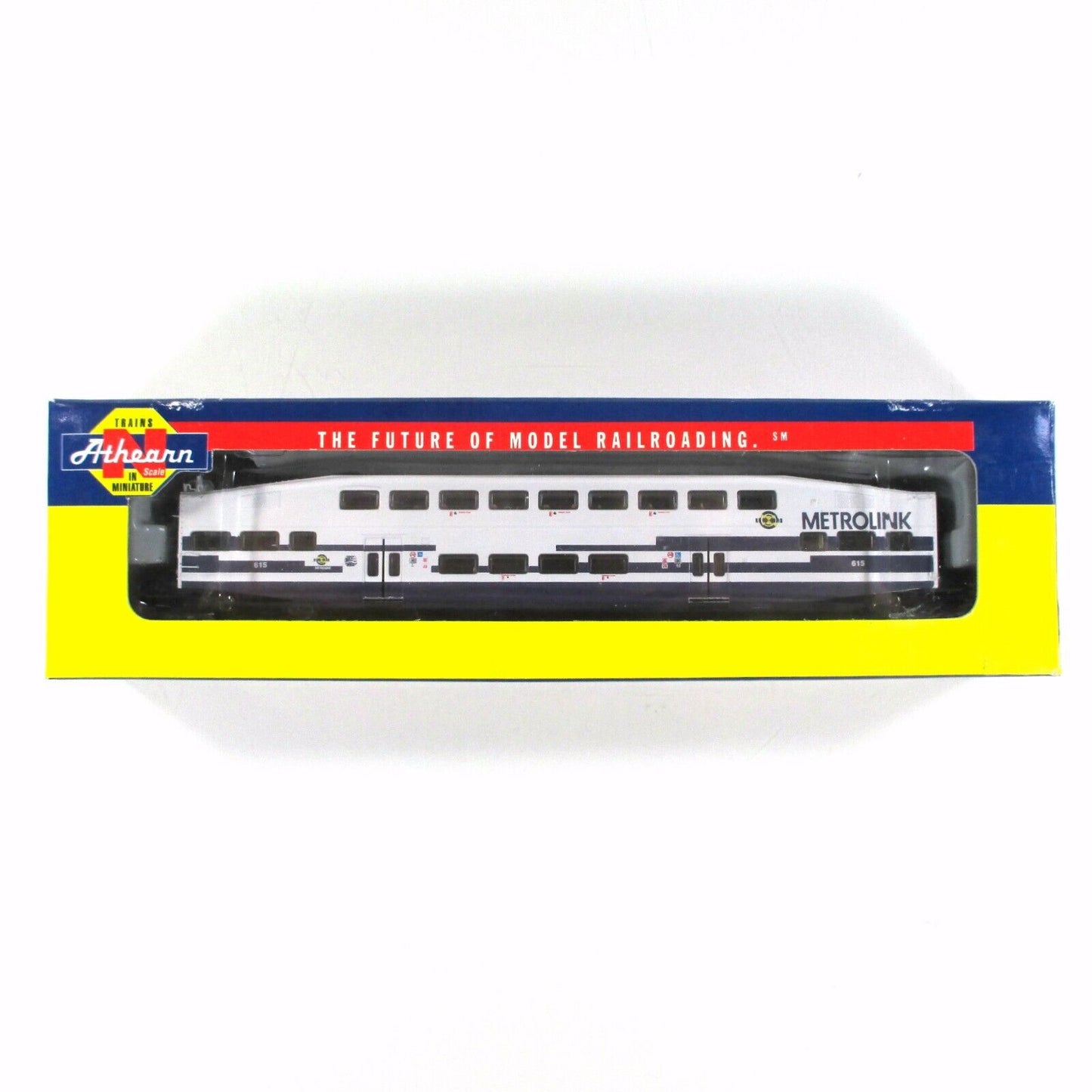 N Scale METROLINK Bombardier Passenger Commuter Control Car #615 - Athearn 10127