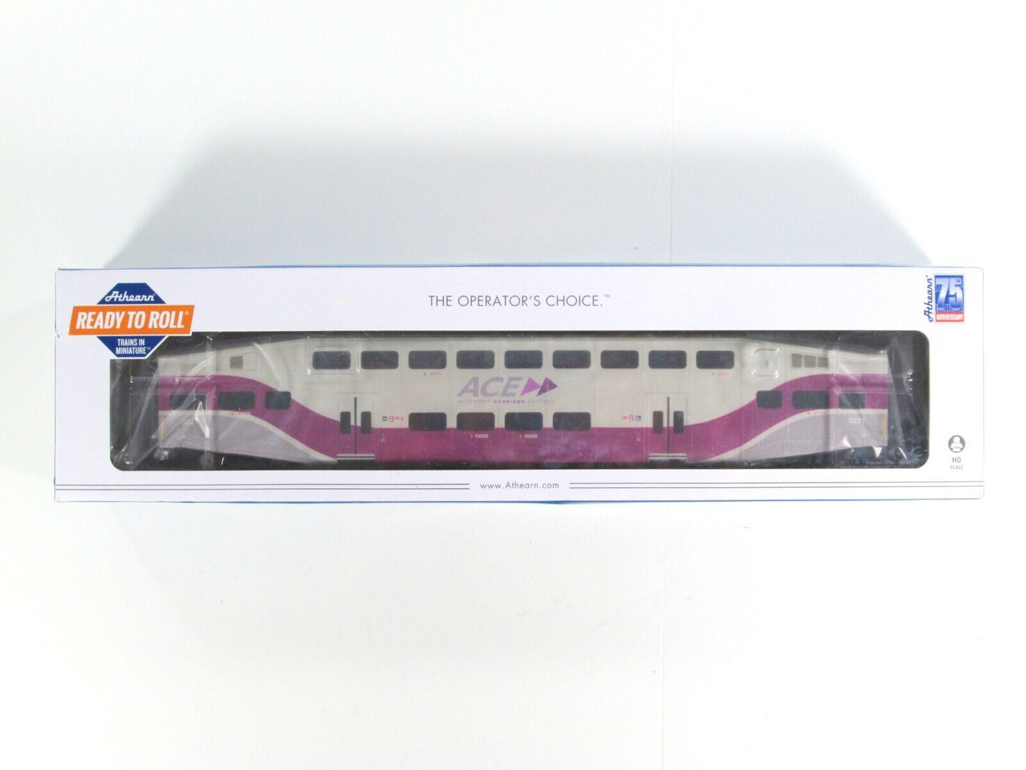 HO Scale ALTAMONT CORRIDOR EXPRESS Bombardier Coach Car, ACE 3221 -Athearn 25973
