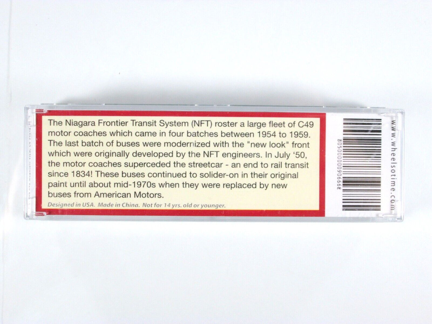 N Scale ***NIAGARA FRONTIER*** Transit Motor Coach #6211 - WHEELS of TIME 90666