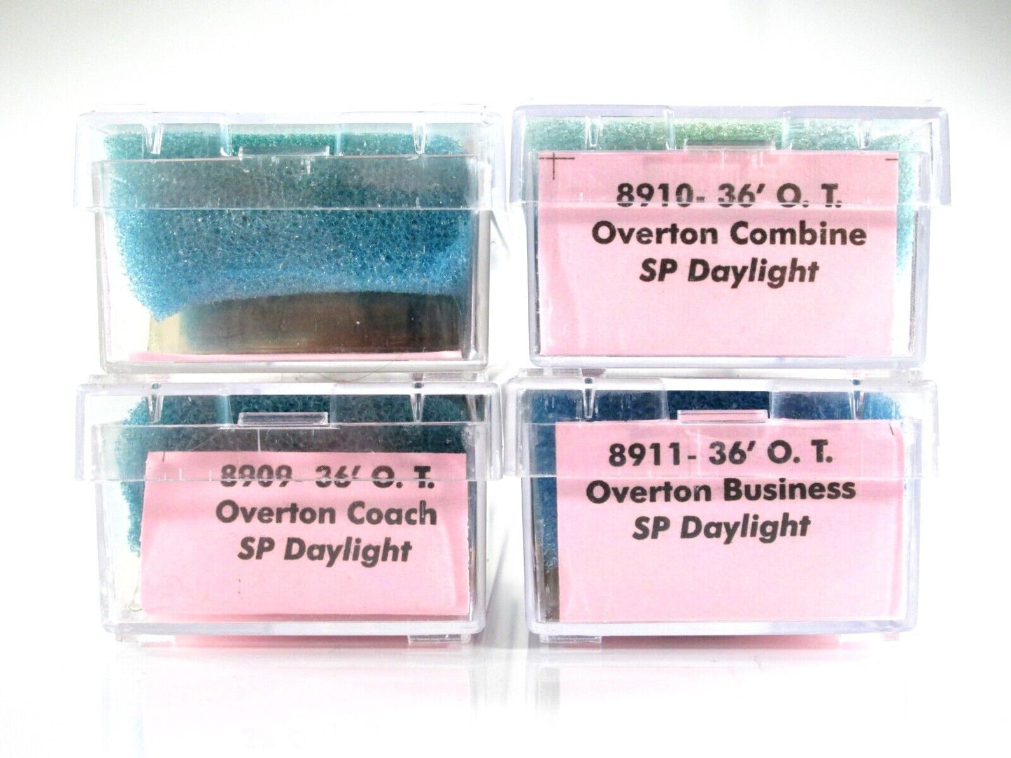 N Scale SOUTHERN PACIFIC DAYLIGHT Overton Passenger Set - Roundhouse, Knuckle Cp